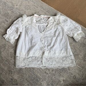 Anthropologie Victorian Lace Blouse
